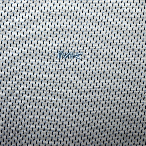Michael Kors white with blue print T-shirt sz S - Picture 2 of 6